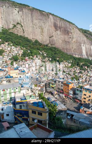 Brazil: the mountains and panoramic skyline of Rocinha, the famous ...