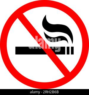 do not smoke cigarettes Danger! No smoking sign, Do not smoke. cigarette addiction awareness.Vector  flat icons with white background cartoon design EPS10 illustration Stock  Vector Image & Art