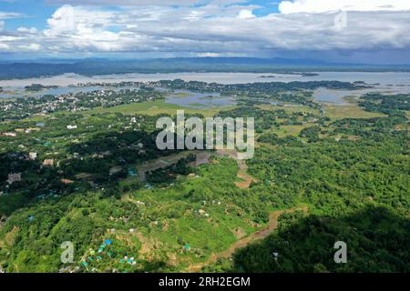 Rangamati, Bangladesh - July 26, 2023: The Bird's-eye view of Rangamati ...