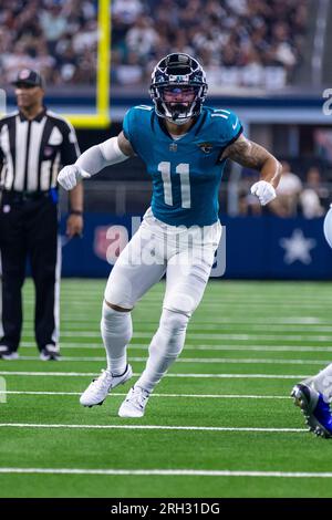 Dallas Cowboys wide receiver Aaron Parker (18) runs after a reception  during an NFL football practice in Frisco, Thursday, June 3, 2021. (AP  Photo/Michael Ainsworth Stock Photo - Alamy