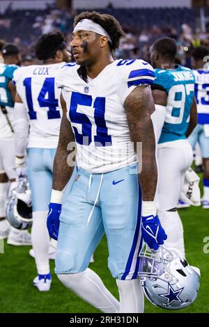 Dallas Cowboys wide receiver Tyron Johnson (80) is seen after an NFL  football game against the Jacksonville Jaguars, Saturday, Aug. 12, 2023, in  Arlington, Texas. Jacksonville won 28-23. (AP Photo/Brandon Wade Stock  Photo - Alamy