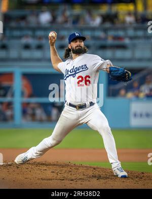 Los Angeles Dodgers' pitcher Tony Gonsolin starts his delivery against the  San Francisco Giants at Camelback Ranch in Phoenix, Arizona on March 11,  2019. The Giants defeated the Dodgers 4-1. Photo by