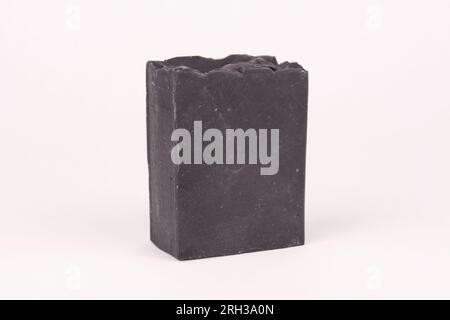 Black activated charcoal hand soap Stock Photo