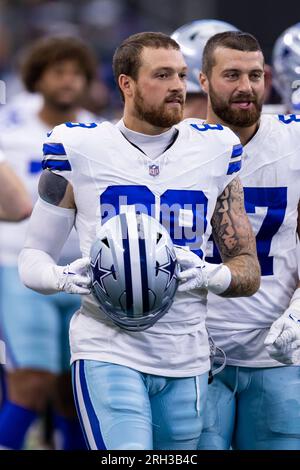 Dallas Cowboys tight end Peyton Hendershot (89) in action during an NFL  football game against the Washington Commanders, Sunday, Oct. 2, 2022, in  Arlington. (AP Photo/Tyler Kaufman Stock Photo - Alamy