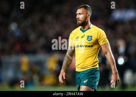 Quade Cooper of Australia during the Bledisloe Cup Rugby match between New Zealand and Australia at Eden Park in Auckland, New Zealand, Saturday, October 22, 2016. Stock Photo