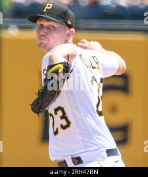 Pittsburgh, United States. 13th Aug, 2023. Pittsburgh Pirates right handed pitcher Mitch Keller (23) starts against the Cincinnati Reds at PNC Park on Sunday August 13, 2023 in Pittsburgh. Photo by Archie Carpenter/UPI Credit: UPI/Alamy Live News Stock Photo