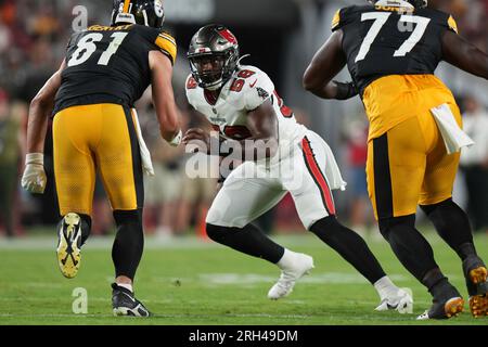 Tampa Bay Buccaneers linebacker Markees Watts (58) rushes the  quarterbackduring an NFL preseason football game against the Baltimore  Ravens, Saturday, Aug. 26, 2023, in Tampa, Fla. (AP Photo/Peter Joneleit  Stock Photo - Alamy