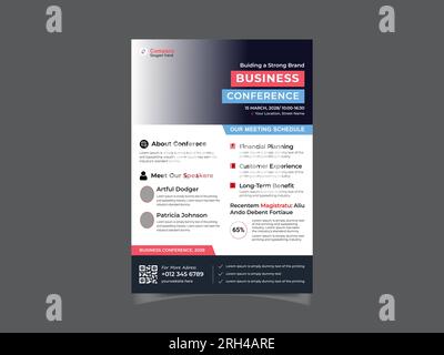 Corporate business flyer template design Stock Vector