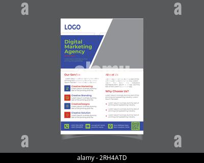 Corporate business flyer template design Stock Vector