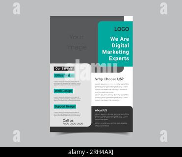 Corporate business flyer template design Stock Vector