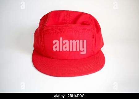 Dirty baseball cap isolated on white background. Snapback hat Stock Photo