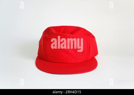 Dirty baseball cap isolated on white background. Snapback hat Stock Photo