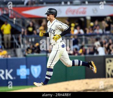 Pittsburgh Pirates' Bryan Reynolds rounds third after hitting a three-run  home run off Arizona Diamondbacks relief pitcher Anthony Misiewicz during  the fifth inning of a baseball game in Pittsburgh, Friday, May 19