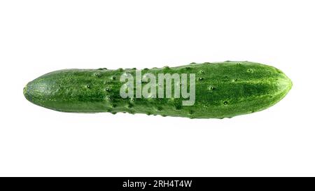 Fresh cucumber vegetable isolated on white background. Healthy eating potentially help you lose weight. Clipping path Stock Photo