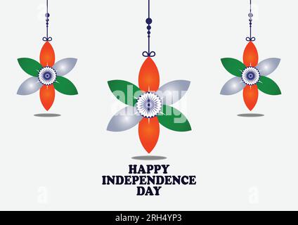 Vector illustration of a Background or Banner for Happy Independence Day of India. Salute India Stock Vector