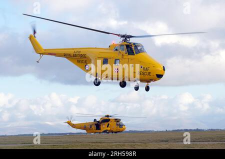 Westland Whirlwind HAR 10, XJ729, Disbandment of 22 Squadron , RAF Valley, Anglesey, North Wales, Stock Photo