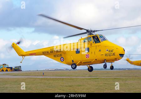 Westland Whirlwind, HAR 10, XJ729, Disbandment of No 22 Sqn, RAF Valley, Anglesey, North Wales. Stock Photo