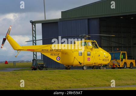 Westland Whirlwind, HAR 10, XJ729, Disbandment of No 22 Sqn, RAF Valley, Anglesey, North Wales. Stock Photo