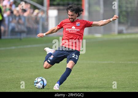 Markus SCHWABL (Unterhaching), action, single action, single image, cut out, full body shot, full figure Soccer DFB Cup 1st round, SpVgg Unterhaching - FC Augsburg 2-0 on 13.08. DFL REGULATIONS PROHIBIT ANY USE OF PHOTOGRAPHS AS IMAGE SEQUENCES AND/OR QUASI-VIDEO. ? Stock Photo