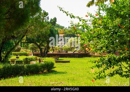 Botanical Gardens of the Melaka Sultanate Palace Museum, Malacca, Malaysia Stock Photo