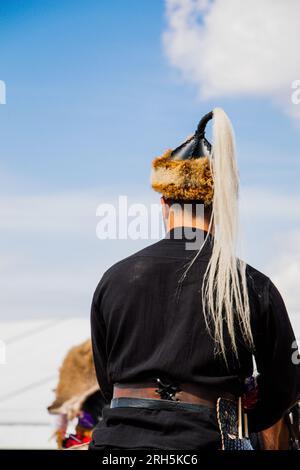 Man wearing traditional turkish hat in view Stock Photo