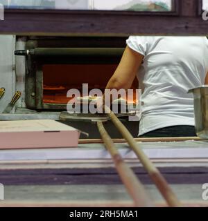 Pizza Oven in the city of Sarajevo, Bosnia and Herzegovina, August 13, 2023. Stock Photo