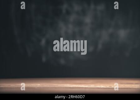 background of black chalkboard. Education, September 1, new academic year with copy space Stock Photo