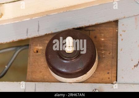 Bakelite Light switch Stock Photo