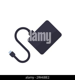 external ssd icon on white, solid state drive Stock Vector Image & Art ...