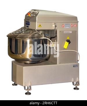 Industrial dough mixing machine for the food industry from Mixer. 06. 21. 2023. Kyiv, Ukraine. Stock Photo