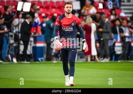 Arnau TENAS of PSG during the French championship Ligue 1 football match between Paris Saint-Germain and FC Lorient on August 12, 2023 at Parc des Princes stadium in Paris, France Stock Photo