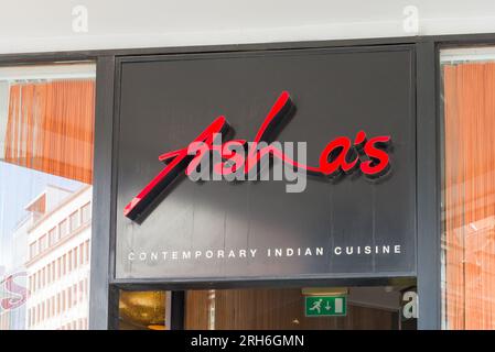 Asha's Indian restaurant in Birmingham City Centre Stock Photo - Alamy