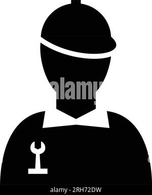 Repair worker simple icon Stock Vector