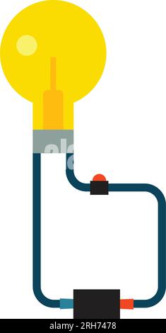 Voltage controller icon flat vector. Electric regulator. Power ...