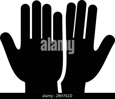 Gloves simple icon Stock Vector