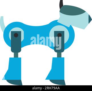 Robot dog icon Stock Vector