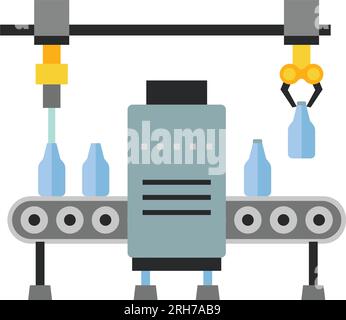 Milk factory vector icon Stock Vector