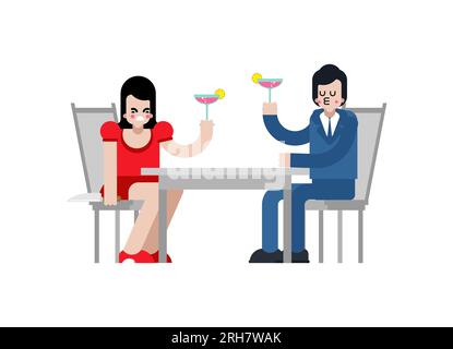 Changing wife. girl betrayed. Woman traitor with knife. Concept of sticking a knife in husband's back. Stock Vector