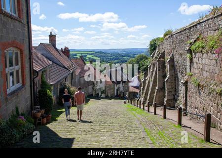 Gold Hill, Shaftesbury Stock Photo