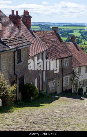 Gold Hill, Shaftesbury Stock Photo