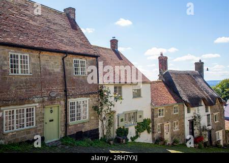 Gold Hill, Shaftesbury Stock Photo