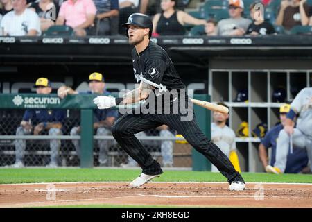 Chicago White Sox's Yasmani Grandal bats during a baseball game against the  Cincinnati Reds in Cincinnati, Saturday, May 6, 2023. The Reds won 5-3. (AP  Photo/Aaron Doster Stock Photo - Alamy