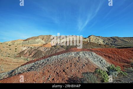Multicolored mountains - Valley of Fire State Park, Nevada Stock Photo