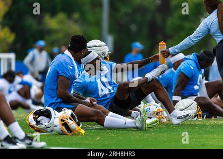 Los Angeles Chargers safety Raheem Layne (41) walks off the field