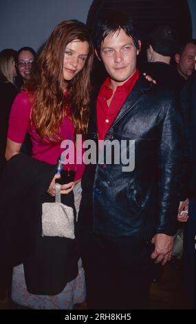 Helena Christensen and Norman Reedus attend the 1st Anniversary party for Nylon Magazine at Skirt in New York City on March  22, 2000.  Photo Credit: Henry McGee/MediaPunch Stock Photo