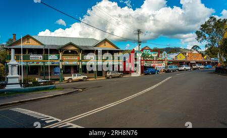 Nimbin, NSW, Australia - Main street in town Stock Photo