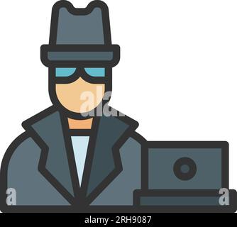 Spyware Icon Image. Stock Vector
