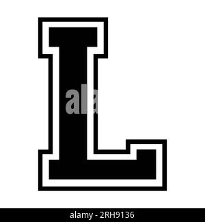 letter l clip art black and white