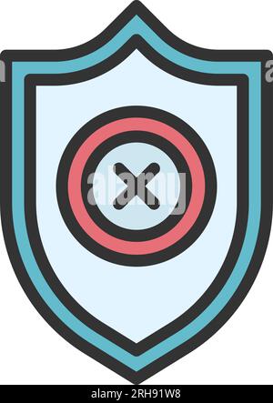 Unprotected Icon Image. Stock Vector