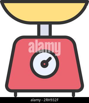 Weight Scale Icon Image Vector Illustration Design Pink Color